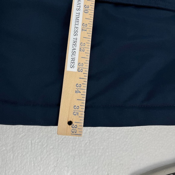 Tommy Hilfiger Parka Womens XXL Navy Blue Jacket Cozy Lined Hood Rib Storm Cuff - Picture 9 of 11